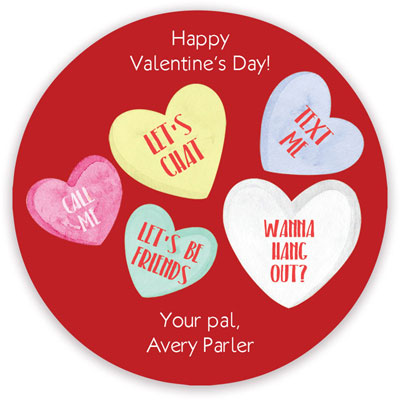 Valentine's Day Gift Stickers by Little Lamb Designs (Text Hearts) Valentine's Day Gift Stickers by Little Lamb Designs (Text Hearts)